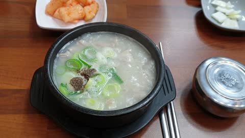 K-Food : Sundae Soup and Rice