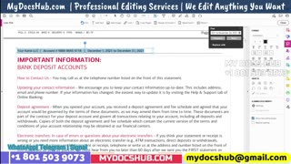 How to edit BOA Bank Statement PDF for Loan, Appartment Lease or Mortgage