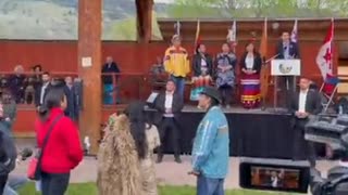 Trudeau last year at Kamloops B.C. getting booed.