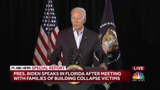 Biden Describes Grim Meeting With Families In Surfside