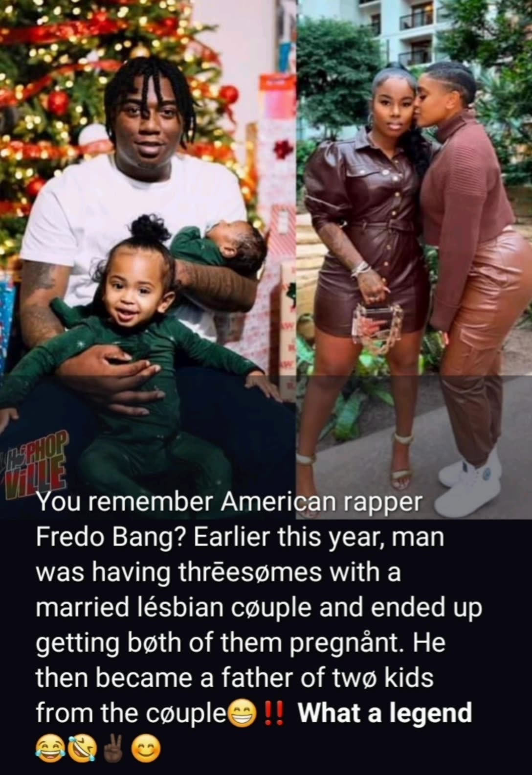 Rapper Fredo bang threesome with lesbians