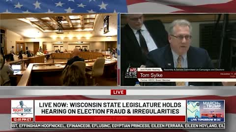 Witness #3 Speaks at Wisconsin Legislature Hearing on Election Integrity. 12/10/20.