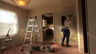 DIY house renovation Prepping and Painting dining room