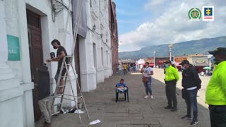 Jóvenes identificados en actos vandálicos en Piedecuesta participaron en jornada de reparación