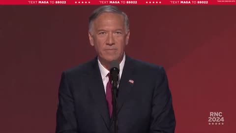 Former Secretary of State Mike Pompeo gives powering speech at RNC