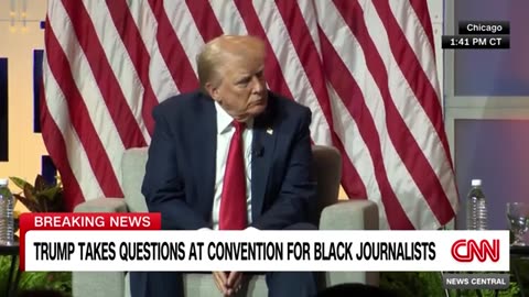 Trump goes on rant questioning Harris' race at Black journalists convention | CNN