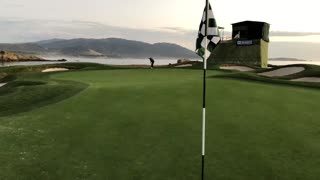 127 feet for par 17th @ Pebble Beach