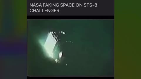 Fake deployment of a satellite - Challenger