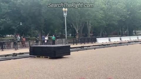 Fences are going up in DC ahead of the White House potato's address