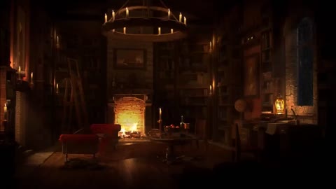 Cozy Cabin Ambience - Rain and Fireplace Sounds at Night 3 Hours for Sleeping, Reading, Relaxation