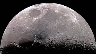 Moon in High Resolution through Telescope