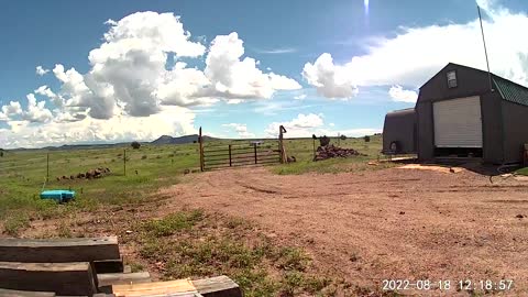 Crazy summer storm clouds forming time-lapse in Arizona