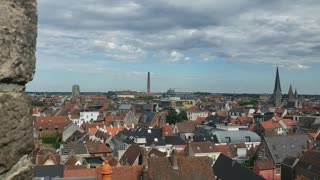 Can you tell which castle top this is? View from Above: The Breathtaking Ghent's Gravensteen