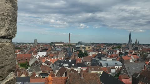 Can you tell which castle top this is? View from Above: The Breathtaking Ghent's Gravensteen