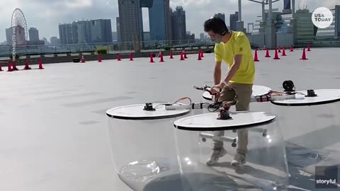 Hover craft in Air