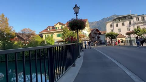 Interlaken Switzerland🇨🇭 4K Walking In the Rain