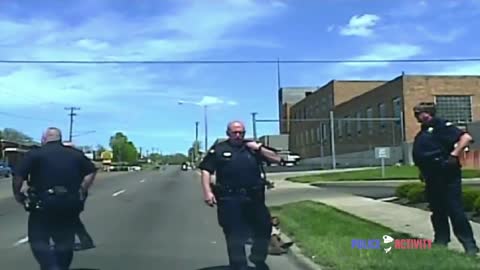 Dashcam Video Shows Suspect Hit by Police Car After Chase in Ohio