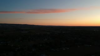 sunset over Idaho falls