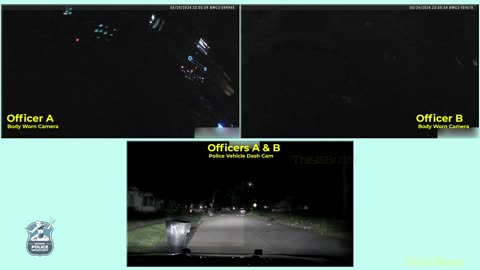 Dash and bodycam shows armed man shot by officer while running from Detroit police