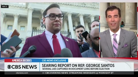 news - CBS News obtains secret George Santos -vulnerability report-