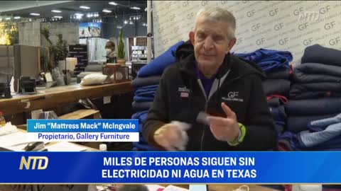 Miles de texanos siguen sin electricidad ni agua; Trump habla de Biden y de sus planes a futuro NTD