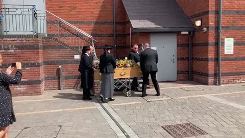 Homeless man's coffin taken to supermarket that was his favouriote place to beg