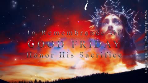 4K Worship Background In Remembrance of Good Friday