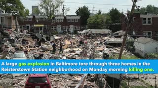 Baltimore rocked by massive gas explosion that rips through several homes, killing at least one