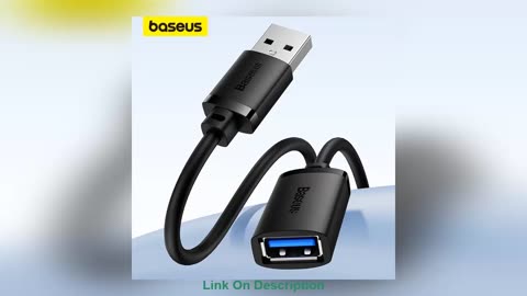 Deal Baseus USB Extension Cable USB 3.0 Extender Cord for