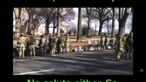 Troops turn their back on joe biden!