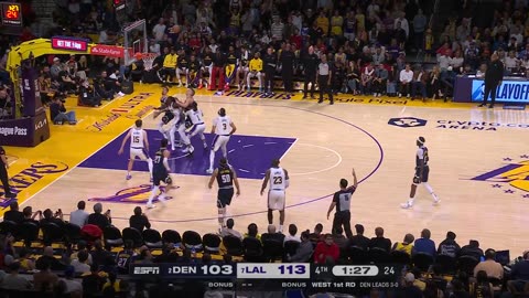 NBA - Jokic offensive rebound to an and-1!