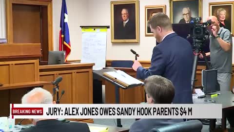 Jury finds Alex Jones must pay Sandy Hook parents more than $4 million