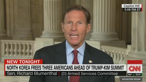 Blumenthal’s Chooses Not To Give Trump Credit For Bringing Home N.Korea Prisoners