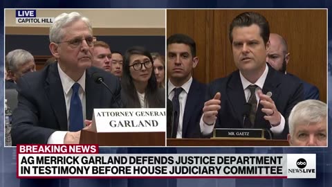 Matt Gaetz faces off against AG Garland Regarding Coordinated Lawfare Against Trump