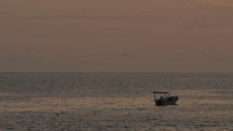 Fishing boat in the sea