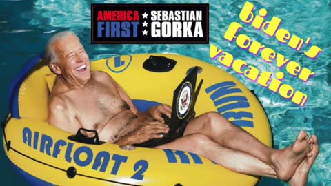 Biden's forever vacation. Conrad Black on AMERICA First with Sebastian Gorka