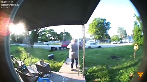 Daughter almost got hit by uninsured driver playing in her yard. 2021.06.11 — BROOKPORT, IL