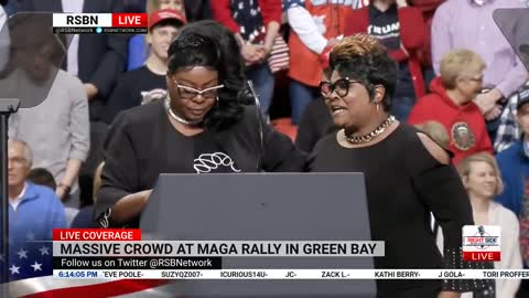 Diamond and Silk Speak at President Trump Rally in Green Bay 4-27-2019