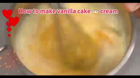 #Howtomake Vanilla #cake cream