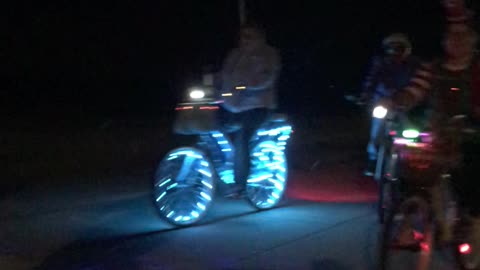 Bicycle Christmas Light Parade