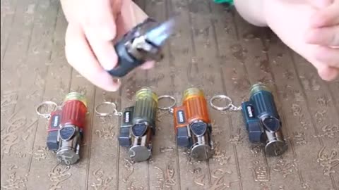 Triple Lighter Portable Windproof Butane Gas Jet Lighter.