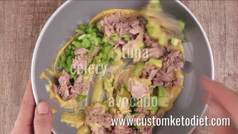 Keto Curry Spiked Tuna and Avocado Salad