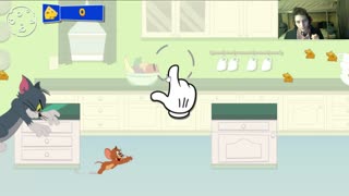 Tom And Jerry Cheese Swipe Video Game Level 1 Walkthrough With Live Commentary