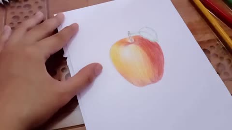 Color The Blank Part Of The Apple