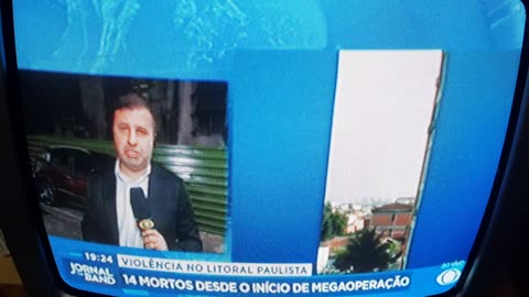 A cobertura horrível da Bandeirantes no caso da operação do PCC em Santos.