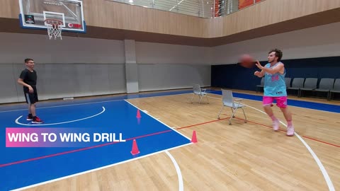 BASKETBALL SHOOTING DRILL WING TO WING IMPROVE SHOOTING SKILL