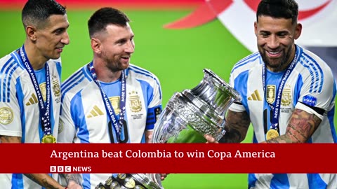 Argentina beat Colombia to win Copa America BBC News
