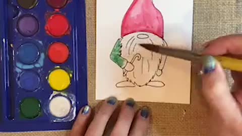 Gnome Christmas Card Tutorial