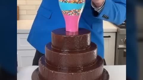 Cake decoration trick & tip # how to decorate chocolate cake idea video# cake decoration classes