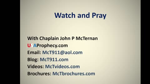 Watch and Prayer and Bible Teaching